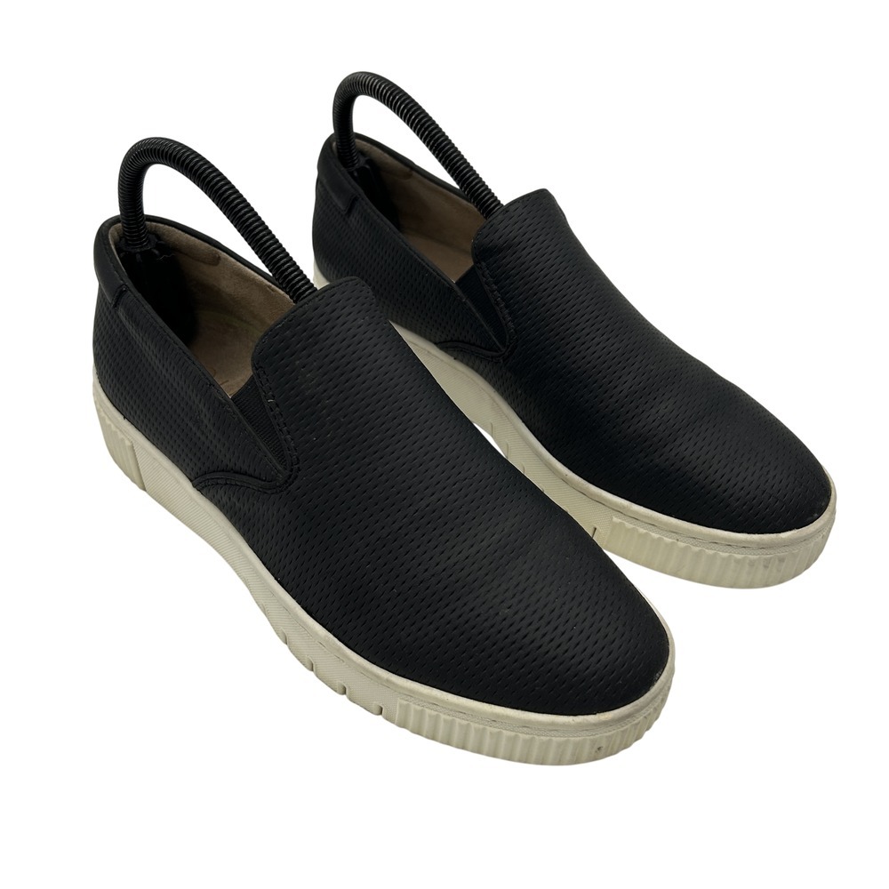 SOUL Naturalizer Shoes Womens Sz 8.5M Black‎ Slip-On Perforated Casual Comfort